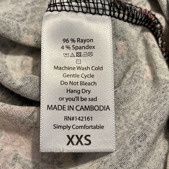 Two Dif. Women's Tops Sz Small & XXS LuLaRoe Short Sleeve Pullover S1030-.01 - Picture 5 of 10